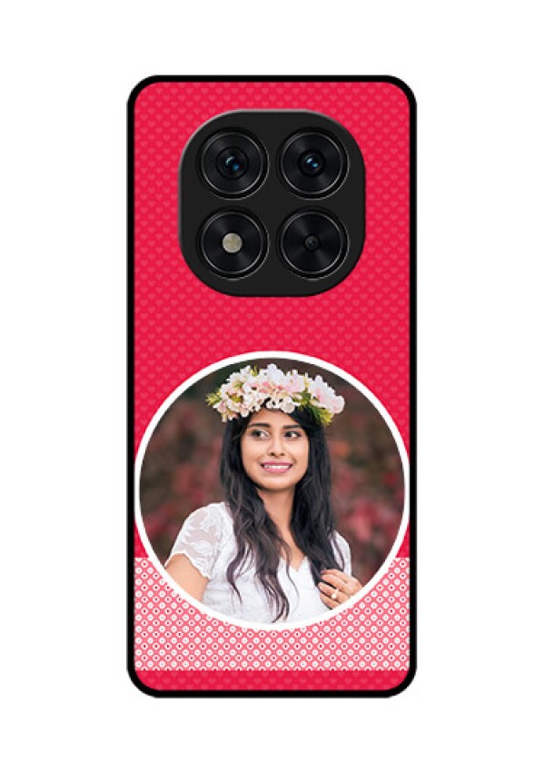 Redmi Note 14 Pro 5G Custom Glass Phone CasePink Color Pattern Design
