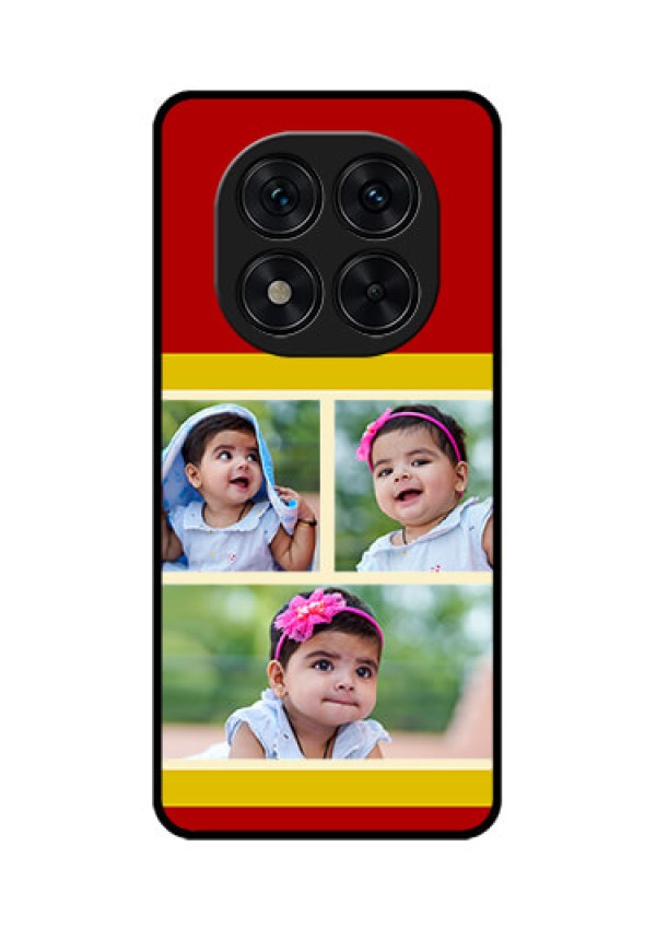 Redmi Note 14 Pro 5G Custom Glass Phone CaseMultiple Pic Upload Design