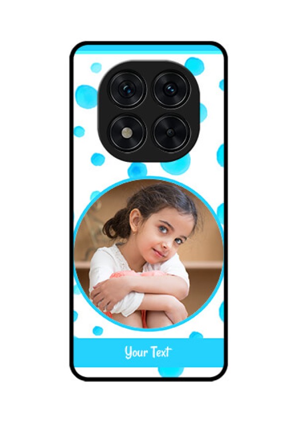 Redmi Note 14 Pro 5G Custom Glass Phone CaseBlue Bubbles Pattern Design