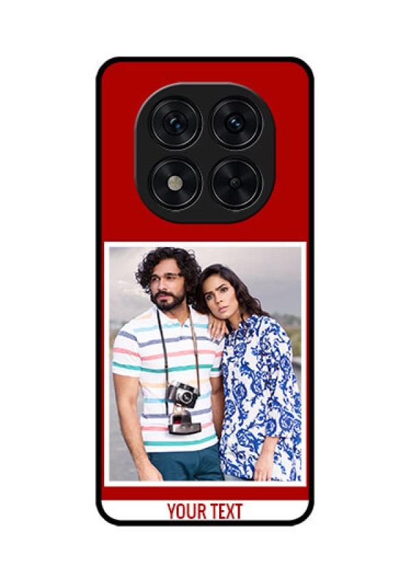 Redmi Note 14 Pro 5G Custom Glass Phone CaseRed Color Design