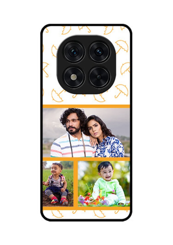 Redmi Note 14 Pro 5G Custom Glass Phone CaseYellow Pattern Design