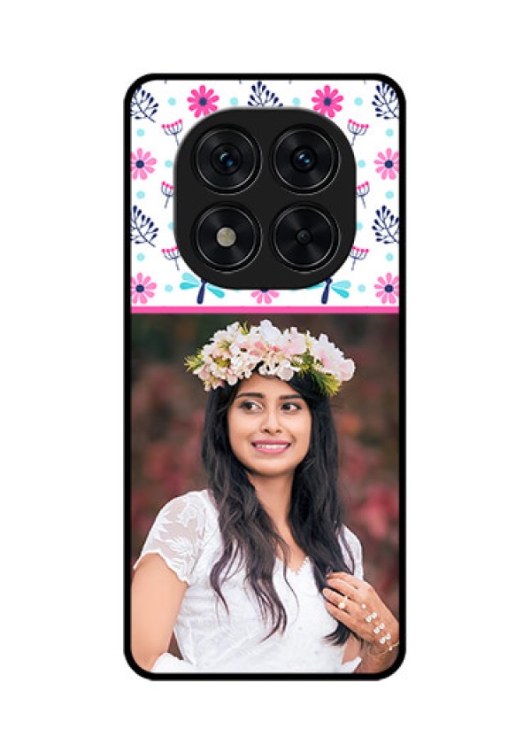 Redmi Note 14 Pro 5G Custom Glass Phone CaseColorful Flower Design