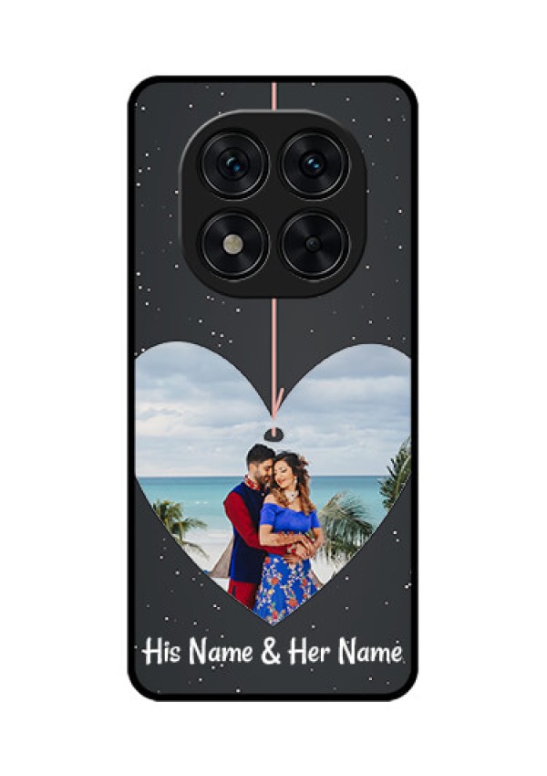 Redmi Note 14 Pro 5G Custom Glass Phone CaseHanging Heart Design
