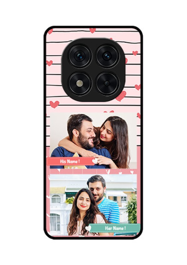 Redmi Note 14 Pro 5G Custom Glass Phone CasePhoto With Heart Design