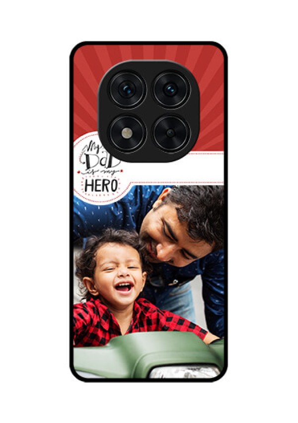 Redmi Note 14 Pro 5G Custom Glass Phone CaseMy Dad Hero Design