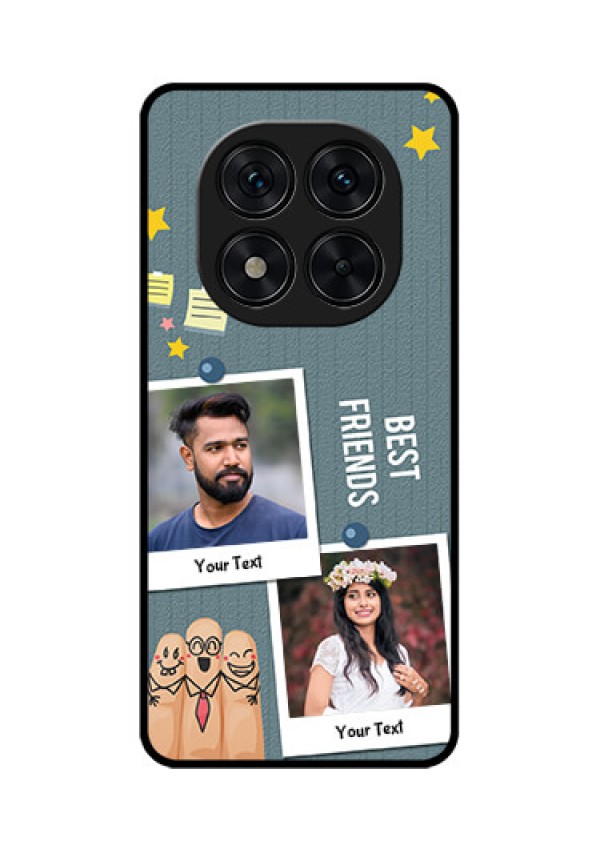 Redmi Note 14 Pro 5G Custom Glass Phone CaseSticky Frames And Friendship Design