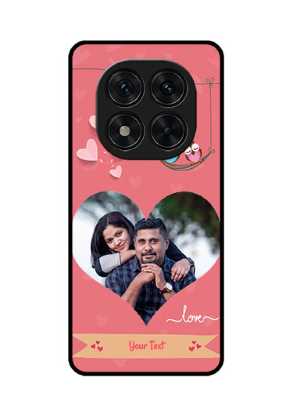 Redmi Note 14 Pro 5G Custom Glass Phone CasePeach Color Love Design