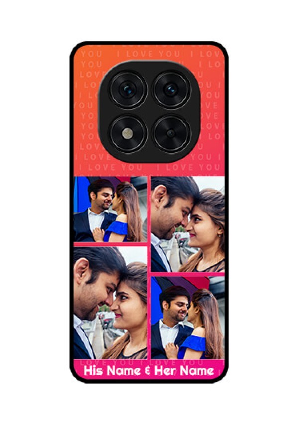 Redmi Note 14 Pro 5G Custom Glass Phone CaseI Love You Pink Design