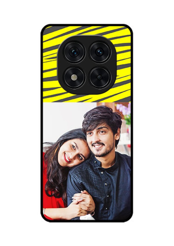 Redmi Note 14 Pro 5G Custom Glass Phone CaseYellow Abstract Design