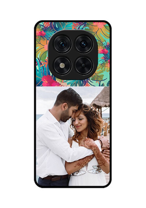 Redmi Note 14 Pro 5G Custom Glass Phone CaseWatercolor Floral Design