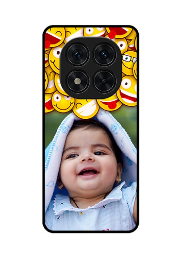 Redmi Note 14 Pro 5G Custom Glass Phone CaseWith Smiley Emoji Design
