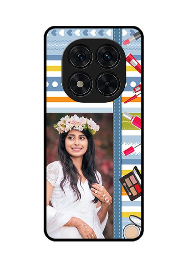 Redmi Note 14 Pro 5G Custom Glass Phone CaseMakeup Icons Design
