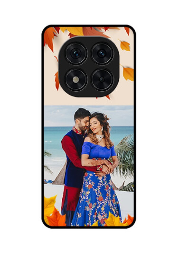 Redmi Note 14 Pro 5G Custom Glass Phone CaseAutumn Maple Leaves Design