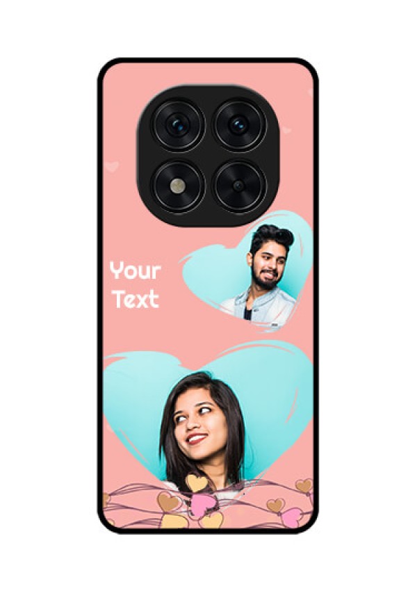 Redmi Note 14 Pro 5G Custom Glass Phone CaseLove Doodle Design