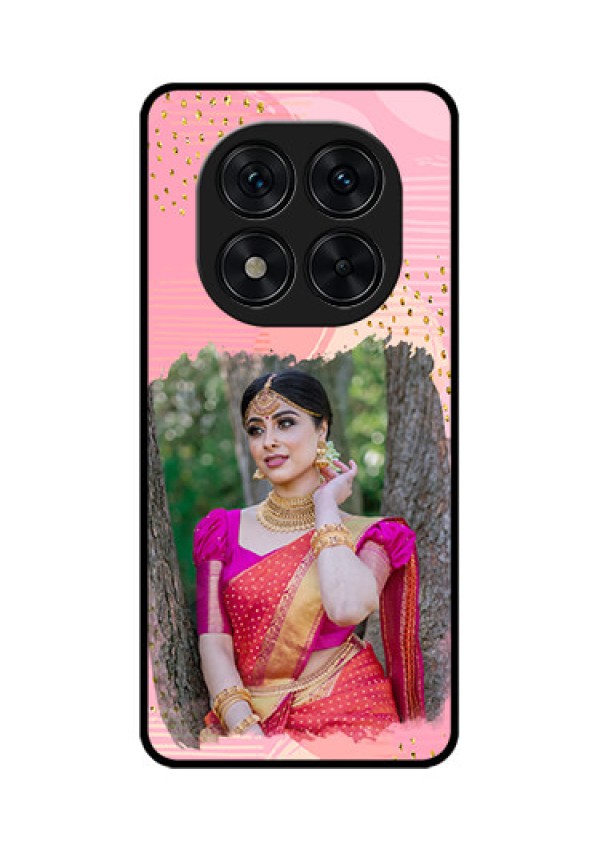 Redmi Note 14 Pro 5G Custom Glass Phone CaseGold Glitter Splash Design