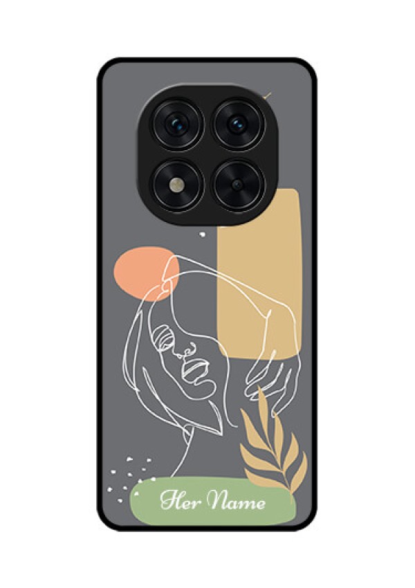 Redmi Note 14 Pro 5G Custom Glass Phone CaseGazing Woman Line Art Design