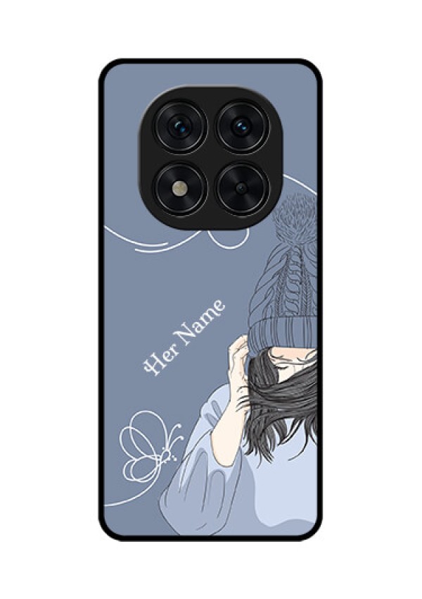 Redmi Note 14 Pro 5G Custom Glass Phone CaseGirl In Winter Outfit Design