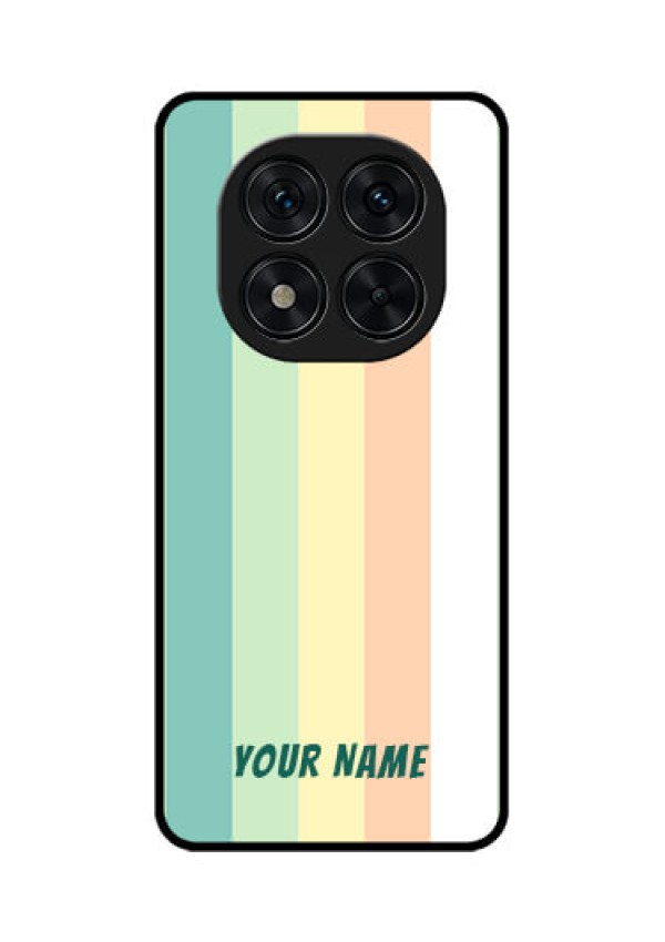 Redmi Note 14 Pro 5G Custom Glass Phone CaseMulti - Colour Stripes Design