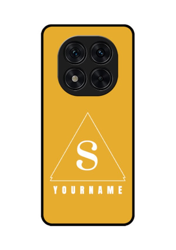 Redmi Note 14 Pro 5G Custom Glass Phone CaseSimple Triangle Design