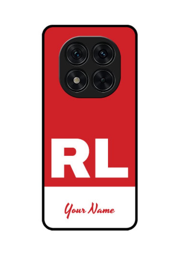 Redmi Note 14 Pro 5G Custom Glass Phone CaseDual Tone Custom Text Design
