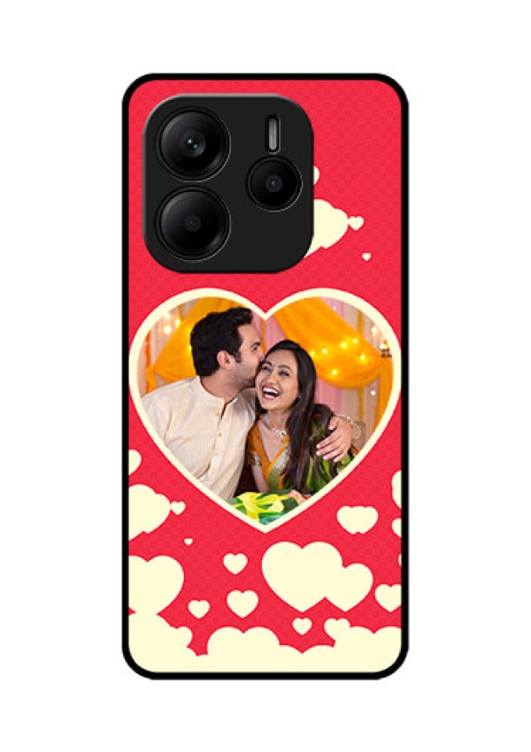 Redmi Note 14 SE 5G Custom Glass Phone Case - Love Symbols Phone Cover Design