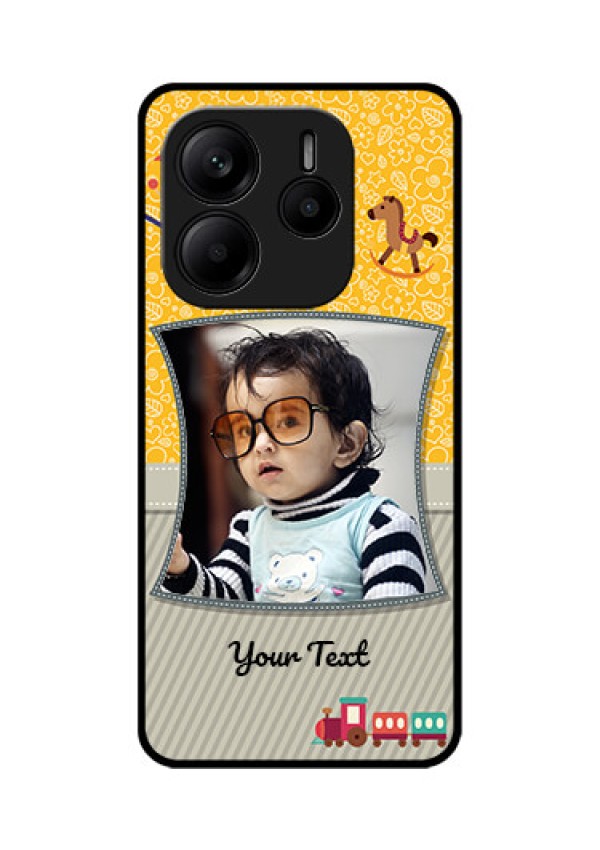 Redmi Note 14 SE 5G Custom Glass Phone Case - Baby Picture Upload Design