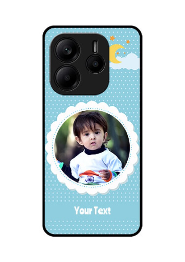 Redmi Note 14 SE 5G Custom Glass Phone Case - Violet Pattern Design