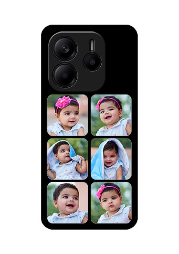 Redmi Note 14 SE 5G Custom Glass Phone Case - Multiple Pictures Design