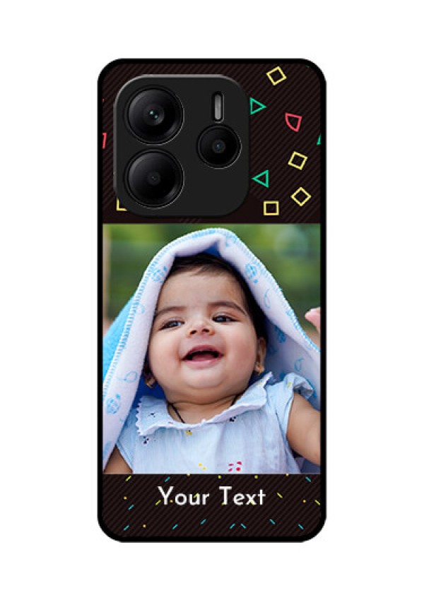 Redmi Note 14 SE 5G Custom Glass Phone Case - With Confetti Birthday Design