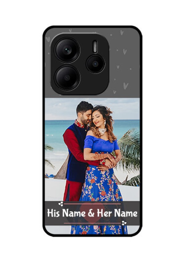 Redmi Note 14 SE 5G Custom Glass Phone Case - Buy Love Design With Photo Online