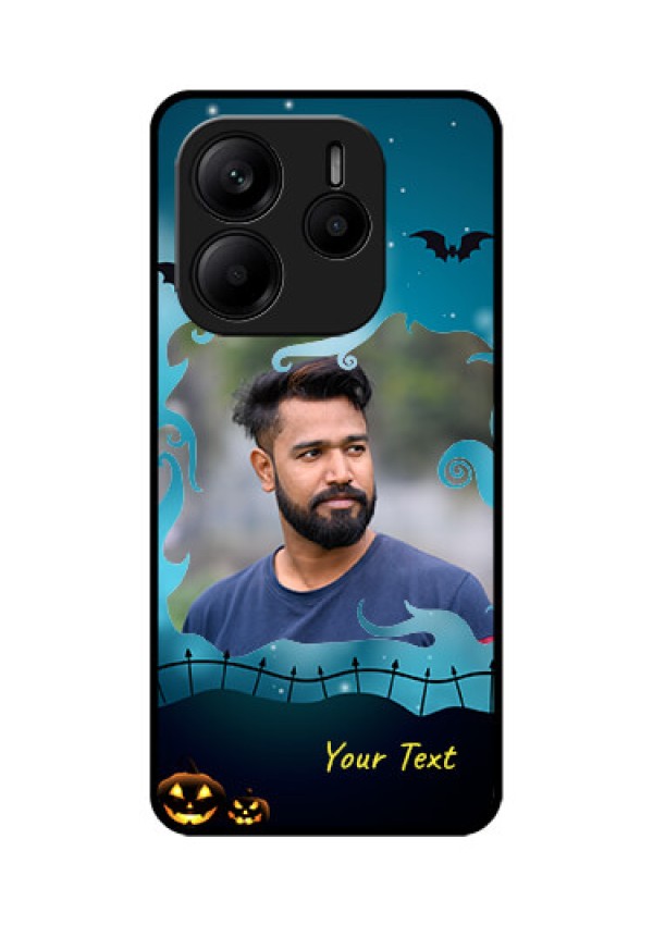 Redmi Note 14 SE 5G Custom Glass Phone Case - Halloween Frame Design
