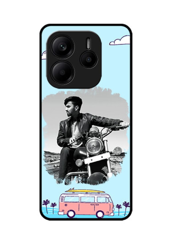 Redmi Note 14 SE 5G Custom Glass Phone Case - Travel & Adventure Design