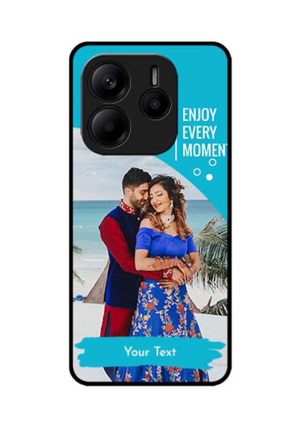 Redmi Note 14 SE 5G Custom Glass Phone Case - Happy Moment Design