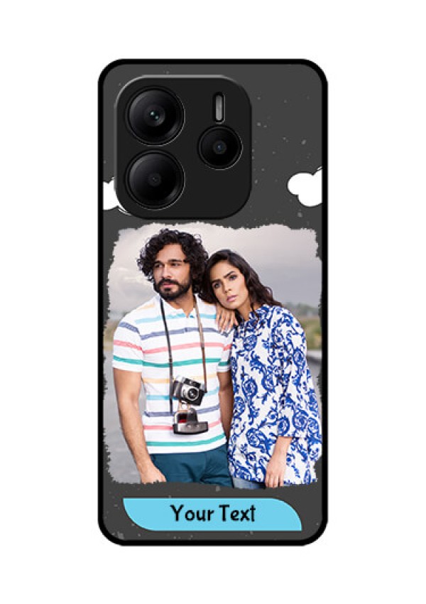 Redmi Note 14 SE 5G Custom Glass Phone Case - Splashes With Love Doodles Design