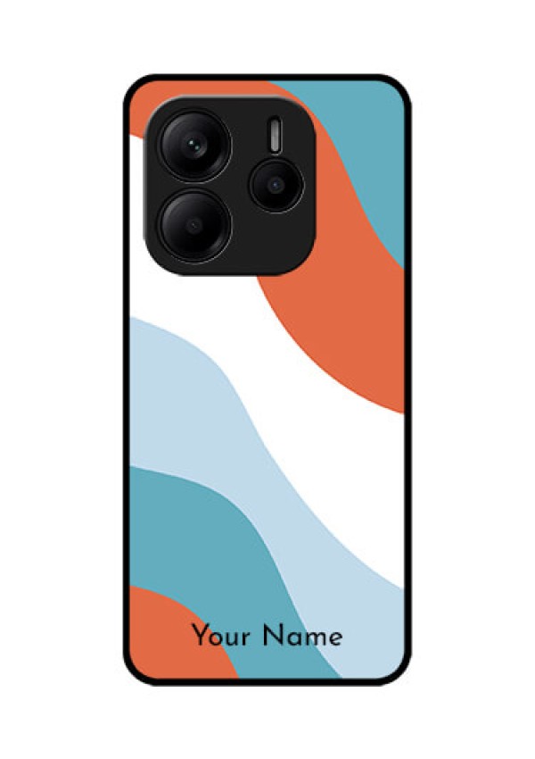 Redmi Note 14 SE 5G Custom Glass Phone Case - Coloured Waves Design