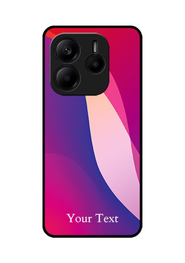 Redmi Note 14 SE 5G Custom Glass Phone Case - Digital Abstract Overlap Design