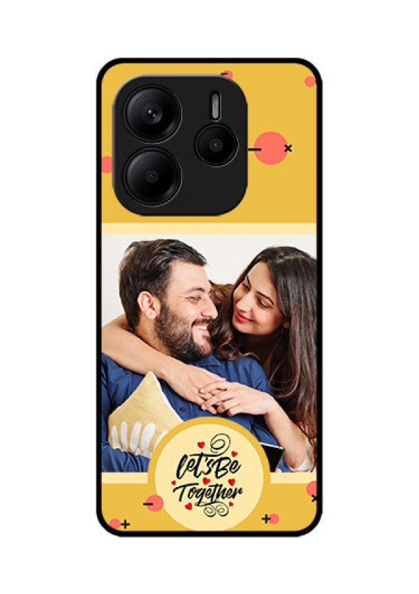 Redmi Note 14 SE 5G Custom Glass Phone Case - Lets Be Together Design