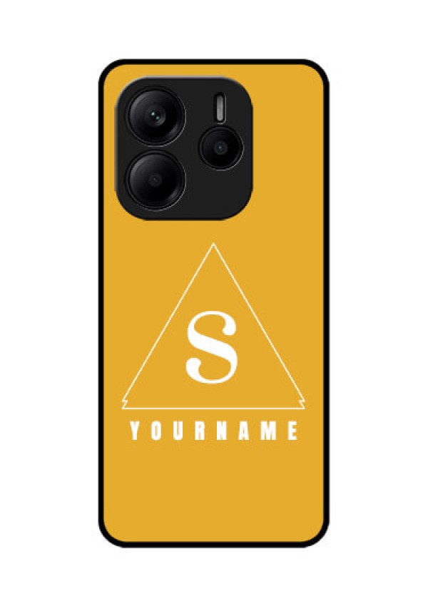 Redmi Note 14 SE 5G Custom Glass Phone Case - Simple Triangle Design