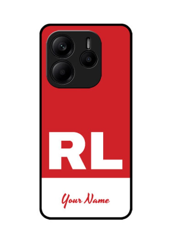 Redmi Note 14 SE 5G Custom Glass Phone Case - Dual Tone Custom Text Design