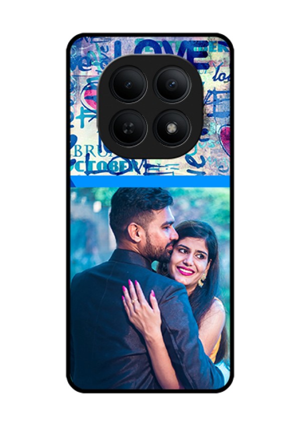 Xiaomi Redmi Note 15 5G Custom Glass Phone Case - Colorful Love Design