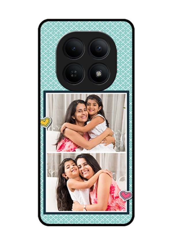 Xiaomi Redmi Note 15 5G Custom Glass Phone Case - 2 Image Holder With Pattern Design