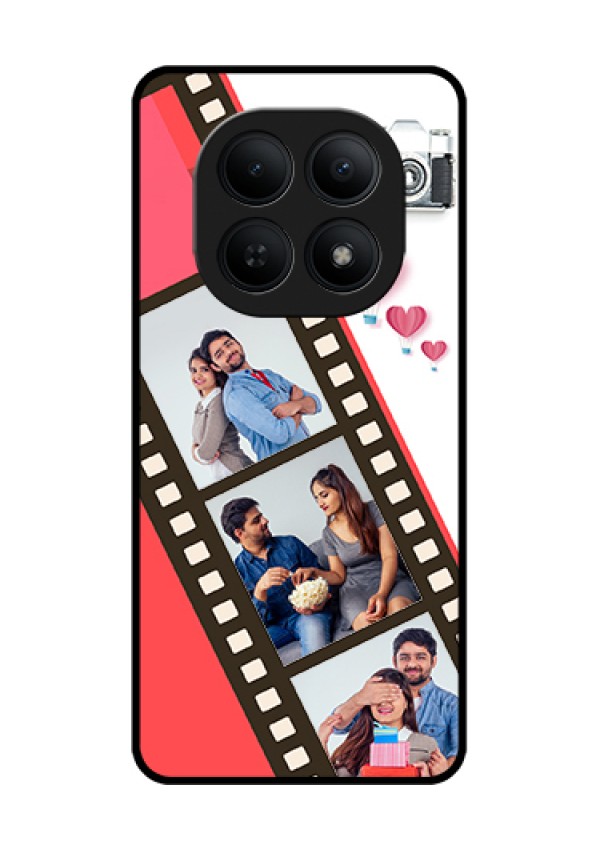 Xiaomi Redmi Note 15 5G Custom Glass Phone Case - 3 Image Holder With Film Reel