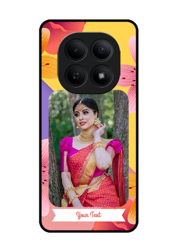 Xiaomi Redmi Note 15 5G Custom Glass Phone Case - 3 Image With Vintage Floral Design