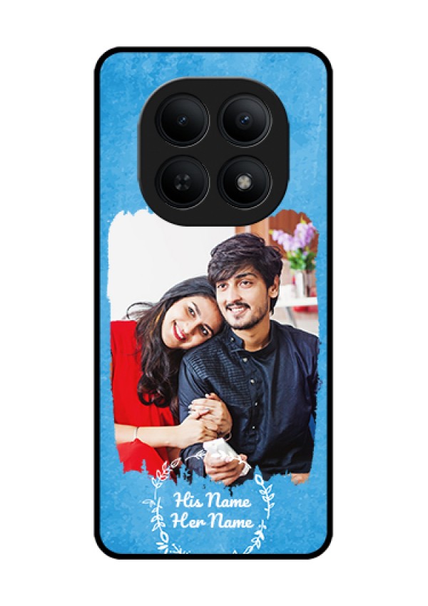 Xiaomi Redmi Note 15 5G Custom Glass Phone Case - Blue Color Vintage Design