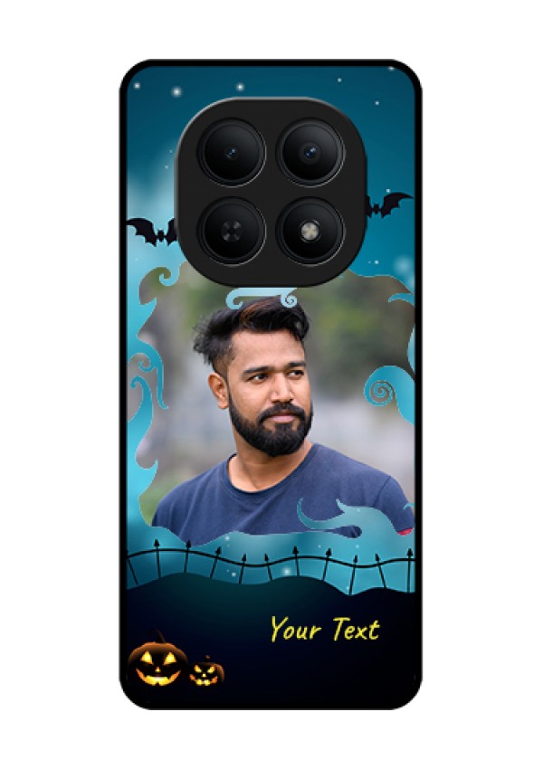 Xiaomi Redmi Note 15 5G Custom Glass Phone Case - Halloween Frame Design