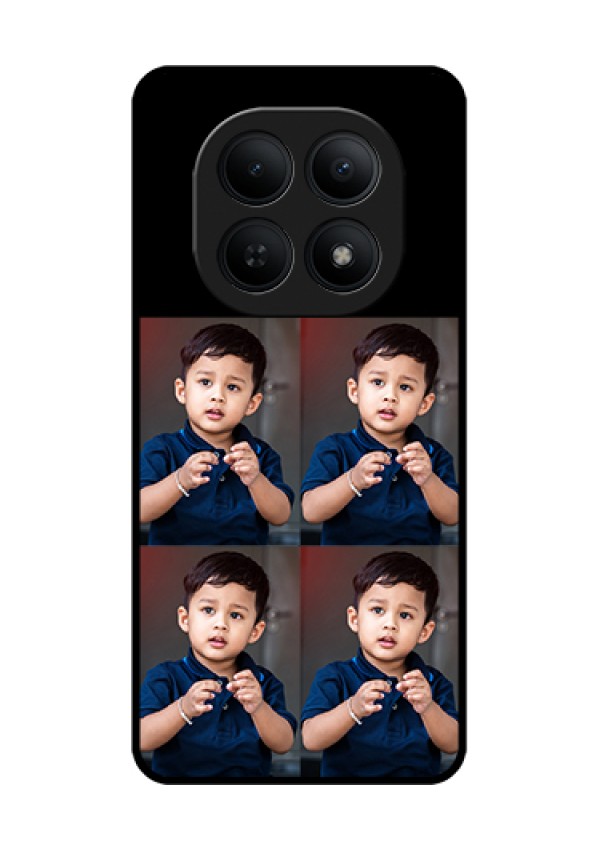 Xiaomi Redmi Note 15 5G Custom Glass Phone Case - 4 Image Holder Design