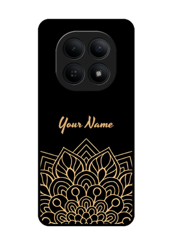 Xiaomi Redmi Note 15 5G Custom Glass Phone Case - Golden Mandala Design