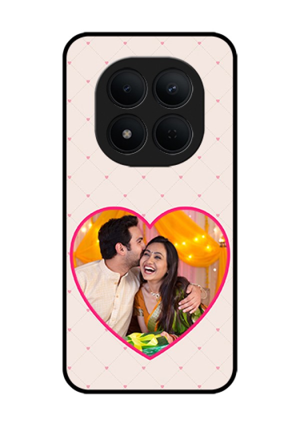 Xiaomi Redmi Note 15 Pro 5G Custom Glass Phone Case - Heart Shape Design
