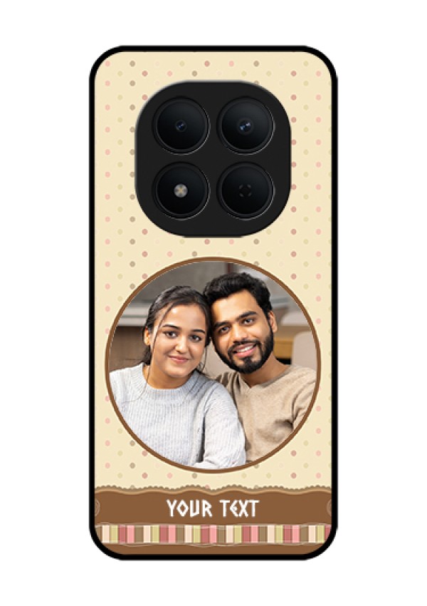 Xiaomi Redmi Note 15 Pro 5G Custom Glass Phone Case - Brown Dotted Mobile Case Design