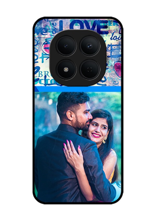 Xiaomi Redmi Note 15 Pro 5G Custom Glass Phone Case - Colorful Love Design